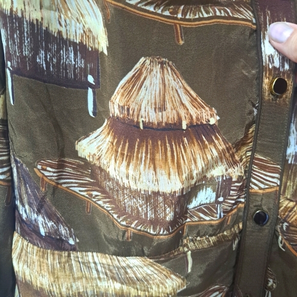 Farm Rio Malocas Long Sleeve Midi Dress Malocas Beige Medium NWT - Picture 11 of 11